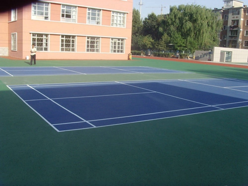 硅pu网球场 